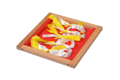 Kidken Montessori Fastening Frames | Montessori Dressing Frames | Early Childhood Development Toys (Ribbon or Bow)
