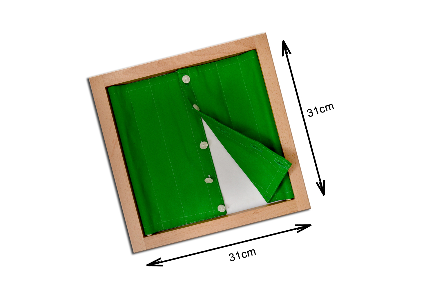 Kidken Montessori Fastening Frames | Montessori Dressing Frames | Early Childhood Development Toys (Shirt Button)