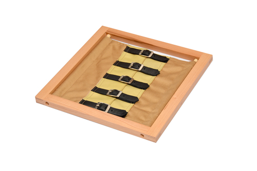 Kidken Montessori Fastening Frames | Montessori Dressing Frames | Early Childhood Development Toys (Buckles)