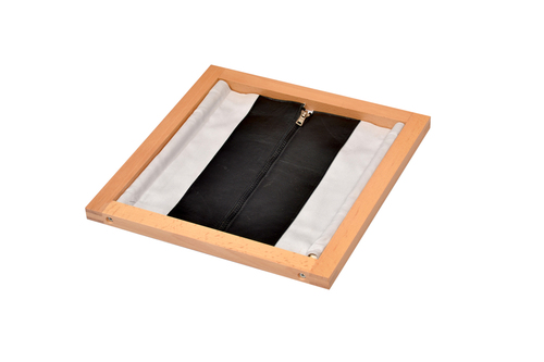 Kidken Montessori Fastening Frames | Montessori Dressing Frames | Early Childhood Development Toys (Jacket Zip)
