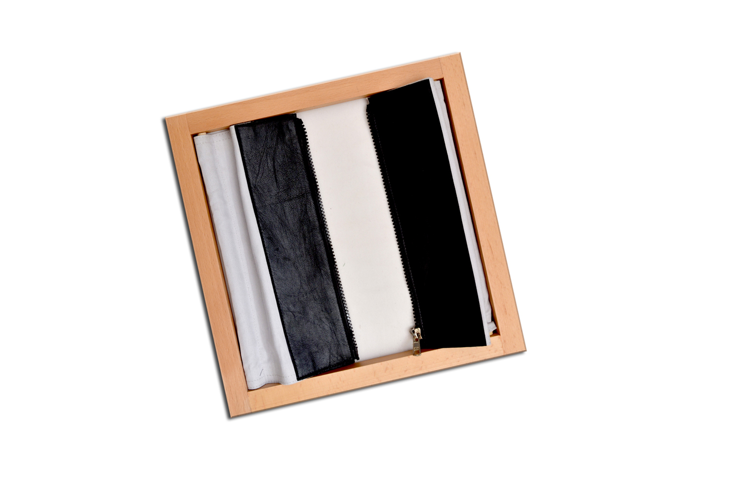 Kidken Montessori Fastening Frames | Montessori Dressing Frames | Early Childhood Development Toys (Jacket Zip)