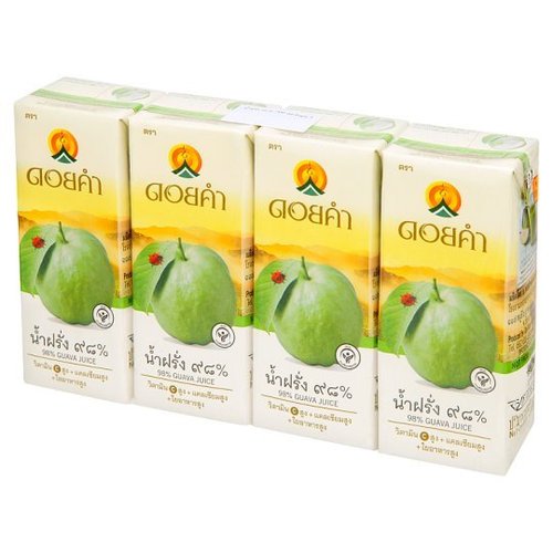 Doi Kham Guava Juice 98% 200 ml. X 4 boxes