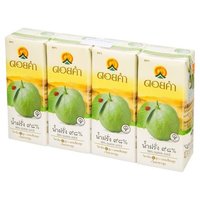 Doi Kham Guava Juice - 98.2% Pure Fruit Extract, 200 Ml Bottles X 4 | High Vitamin C, Calcium, Dietary Fiber, No Preservatives