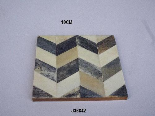 Bone Inlay coasters  Chevron patterns