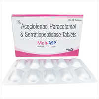 Aceclofenac 100 mg, Paracetamol 325 mg & Serratiopeptidase 15 mg Tablets