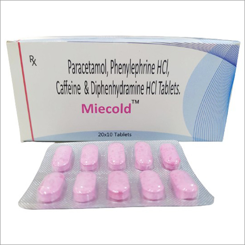Paracetamol, Phenylephrine HCL, Caffeine & Diphenhydramine