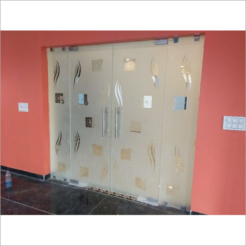 Transparent Frameless Toughened Glass Office Partition