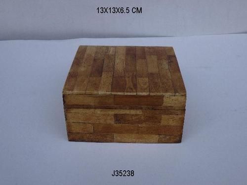 Jandaood Bone Inlay Jewelry Box With Antique Finish