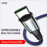 Green Terminal USB Cable