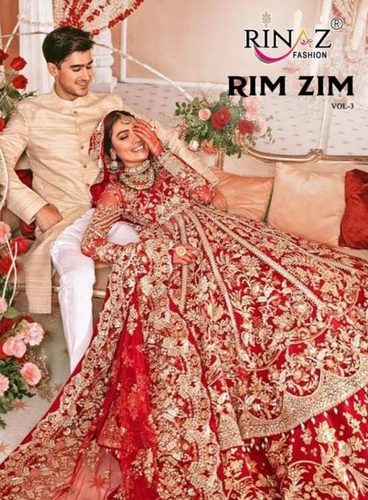 Multi Color Rinaz Fashion Rim Zim Vol 3 Butterfly Net Heavy Embroidery Work Pakistani Suit Catalog