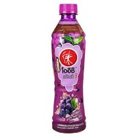 Oishi Green Tea, Japanese Green Tea Drink Kyoho Grape Flavor Mixed With Coconut Jelly 380 Grams Packaging: Plastic Bottle