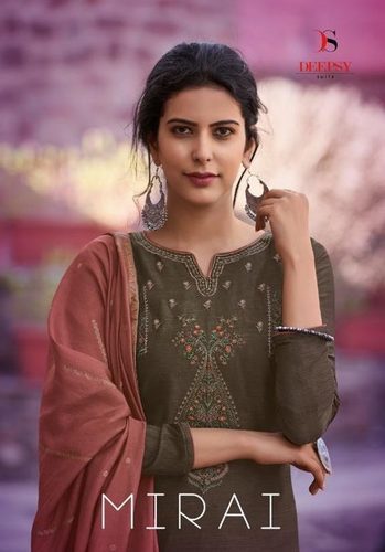 Multi Color Deepsy Suits Mirai Mulberry Silk With Self Embroidery Work Salwar Suit Catalog