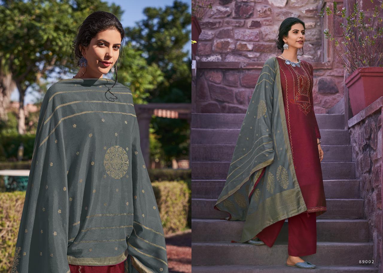 Deepsy Suits Mirai Mulberry Silk With Self Embroidery Work Salwar Suit Catalog