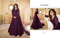 Aashirwad Creation Peacock Butterfly Net Anarkali Suits Catalog