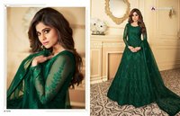 Aashirwad Creation Peacock Butterfly Net Anarkali Suits Catalog