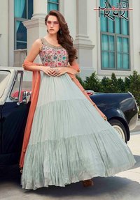 Parampara Vol-4 Full Stiched Georgette Gowns Catalog Collection