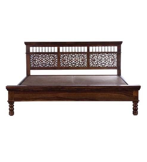 wooden bed
