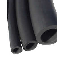 Viton Rubber Tube - 50 Shore A Hardness | Black Color, Durable Material