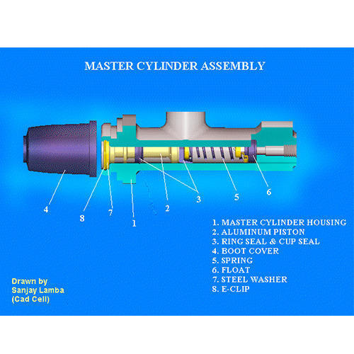 Cad Design Master Cylinder Assy