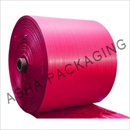 PP Pink Color Woven Sack Roll