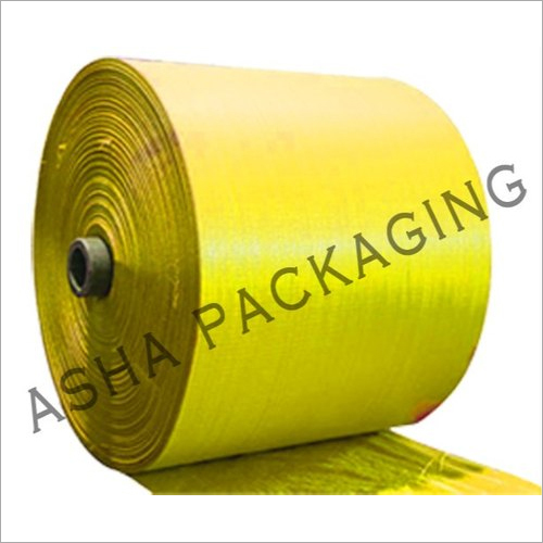 Plain PP Yellow Woven Sack Roll