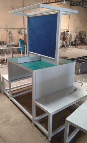 Working Table - Stainless Steel, 72x48x36 Inches, White | Durable, Spacious, Adjustable, Ergonomic, Portable