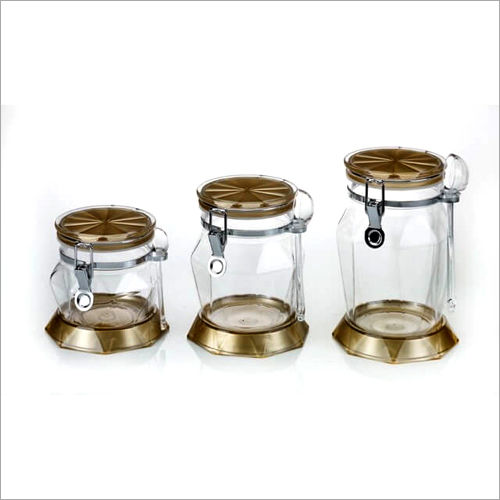 Transparent Cad-421 Canister Glass Jars