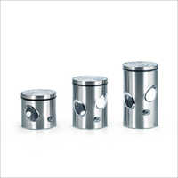 DY-62-H Steel Canister Glass Jars