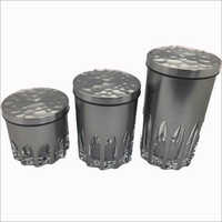 DY-100 SS Canister Glass Jars