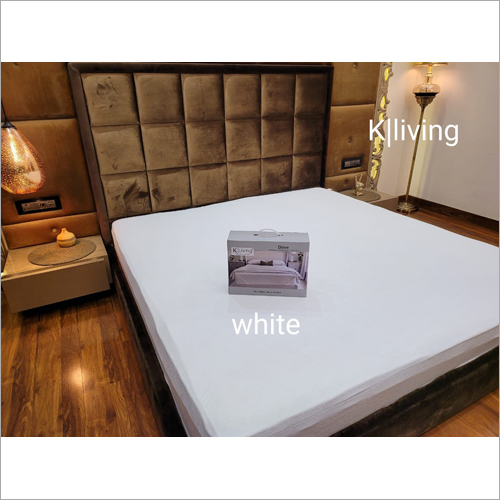 White Waterproof Terry Mattress Protector