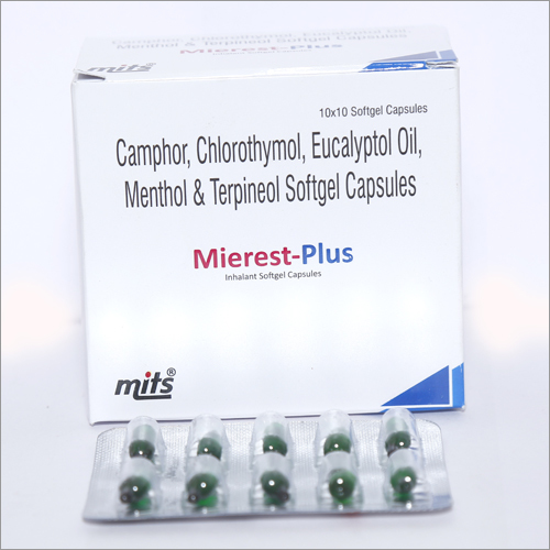 Camphor, Chlorothymol, Eucalyptol Oil , Menthol & Terpineol