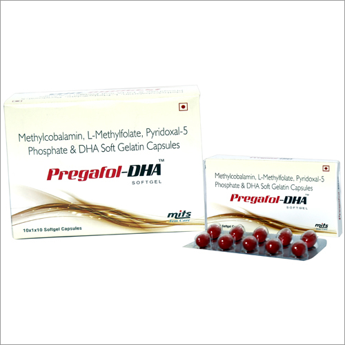 Methylcobalamin , L Methylfolate , Pyridoxal-5 Phosphate , DHA 40 % softgel capsules By MITS HEALTHCARE PRIVATE LIMITED
