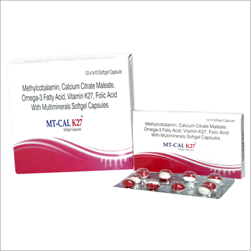 Methylcobalamin, Calcium Citrate Maleate,Vitamin K2-7, Folic Acid softgel capsules
