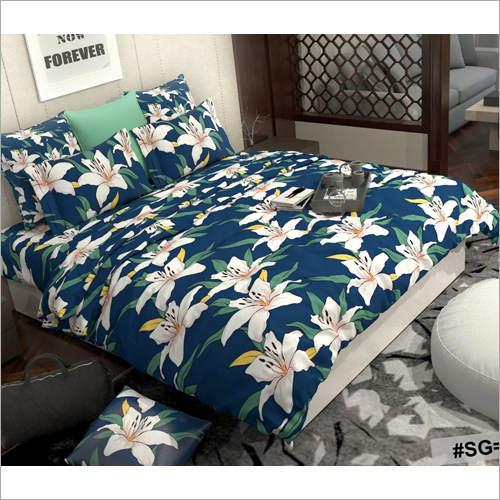 Floral Print Fancy Comforter Set