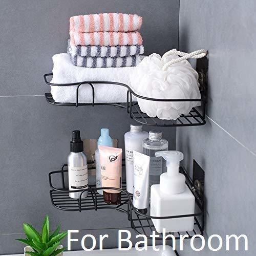 Self Adhesive Bathroom Shelves Corner Shower Shelf Aluminum Wall