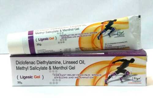 Diclofenac Diethylamine, Linseed Oil, Methyl Salicylate & Menthol Gel