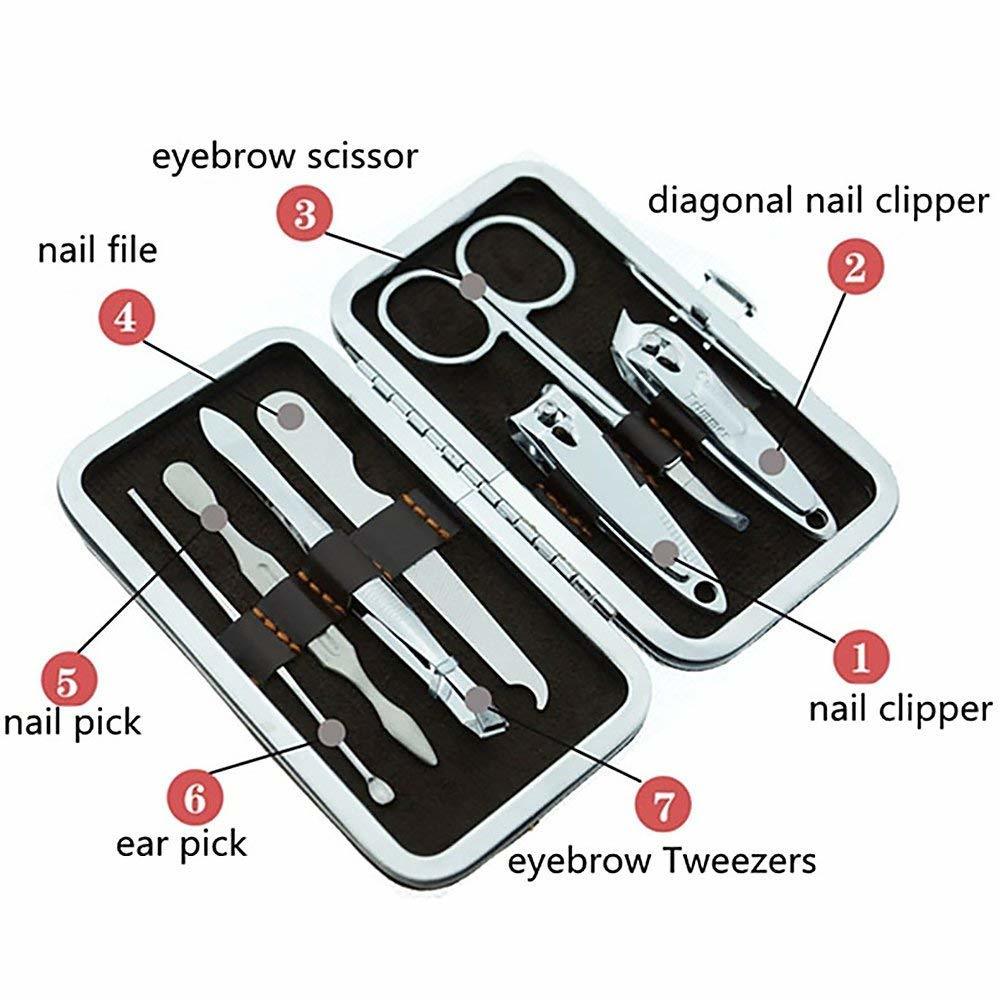 7 Pcs Stainless Steel Nail Tools