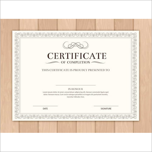 Certificate Printing Services By SAMBHAV ARTS
