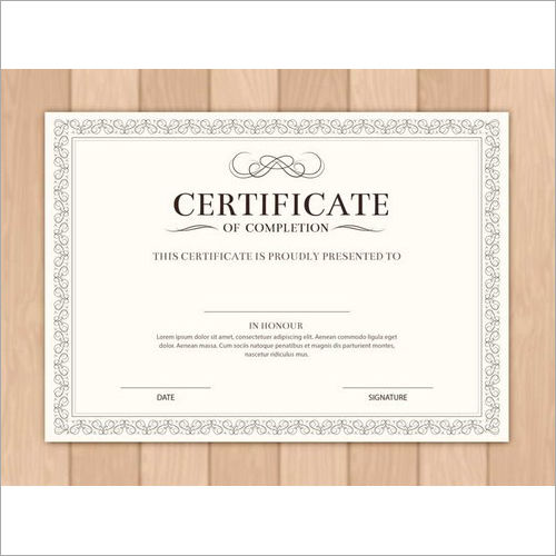 Certificate Printing Services