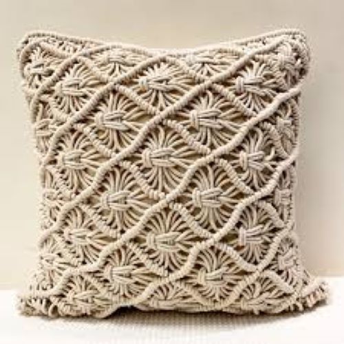 Macrame Cotton Rope Cushion Cover