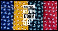 Rayon flower Printed Fabric