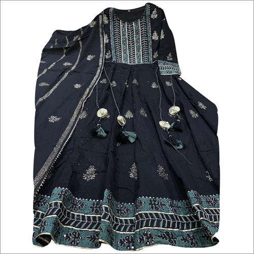 Indian Ladies Cotton Anarkali Suit