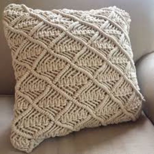 Macrame Cotton Rope Cushion Cover