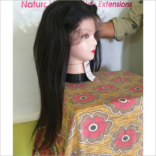 Natural Black Raw Virgin Straight Hair Full Lace Wigs