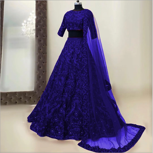 Blue Ladies Indian Lehenga