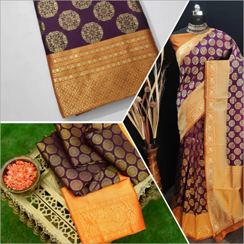 Multicolor Ladies Banarasi Saree