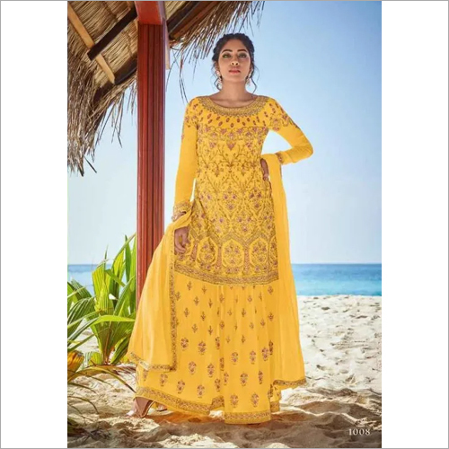 Embroidered Ladies Designer Ghoomar Suit