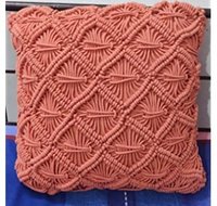 Macrame Cotton Rope Dyed Cushion Cover
