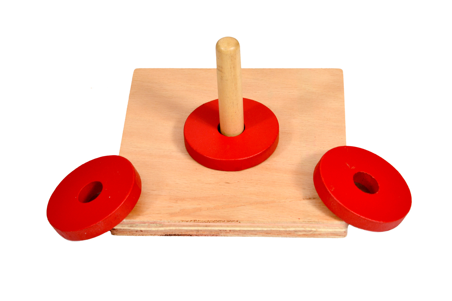Kidken Montessori Toddler Discs on Vertical dowel / Toddler wooden toys