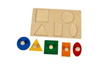 Kidken Montessori Five Shape Toddler Puzzle,Wooden Toys.Toys,Toddler Toys.Wooden Teaching aids,Wooden Educational Toys